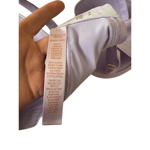 Savage X‎ Fenty Padded Adjustable Straps Full Figure Bra Sz 46D NWT - Picture 5 of 7